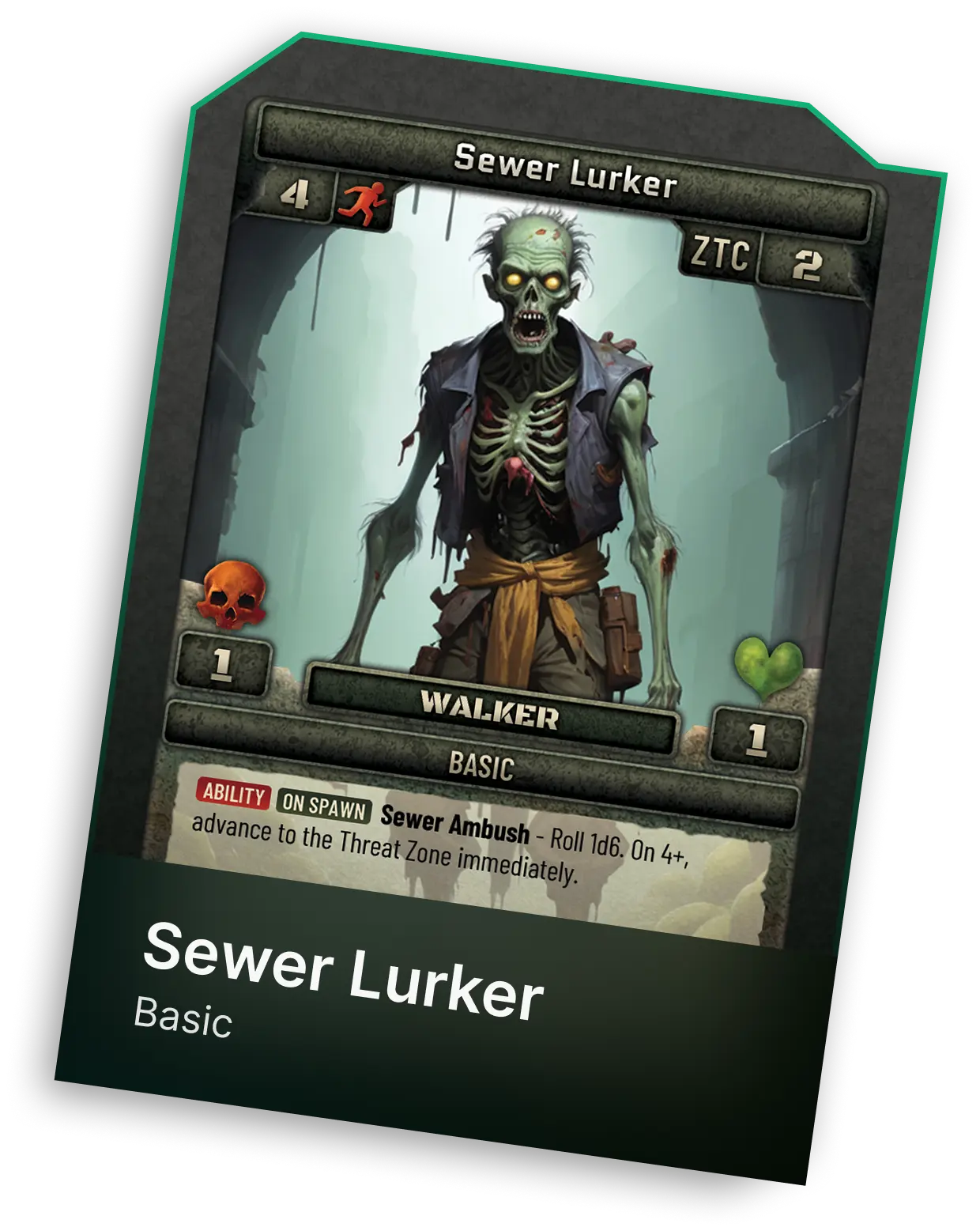Zombie showcase card 5